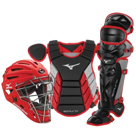 Catcher's Gear Mizuno Samurai Catcher's Complete Set - NOCSAE Certified - Youth 14" (Ages 9-12) 3 Catcher's Gear Mizuno Samurai Catcher's Complete Set - NOCSAE Certified - Youth 14" (Ages 9-12)