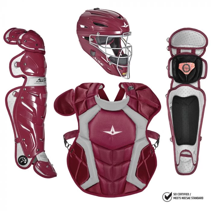 Catcher's Gear All-Star S7 Pro Catcher's Complete Set - NOCSAE Certified - Adult (Ages 16+) 6 Catcher's Gear All-Star S7 Pro Catcher's Complete Set - NOCSAE Certified - Adult (Ages 16+)