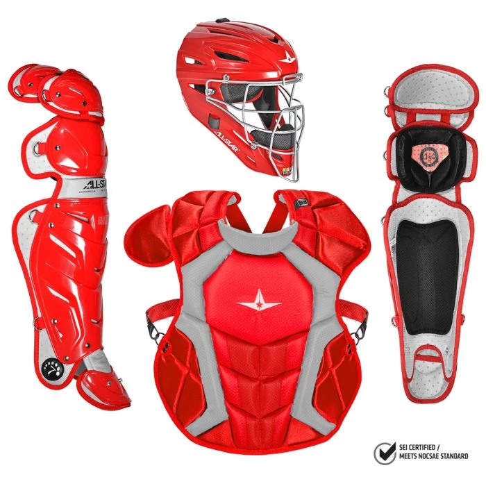 Catcher's Gear All-Star S7 Pro Catcher's Complete Set - NOCSAE Certified - Adult (Ages 16+) 3 Catcher's Gear All-Star S7 Pro Catcher's Complete Set - NOCSAE Certified - Adult (Ages 16+)