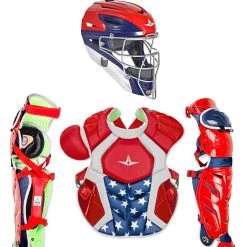 All-Star S7 AXIS Pro Catcher's Complete Set - NOCSAE Certified - Adult (Ages 16+)
