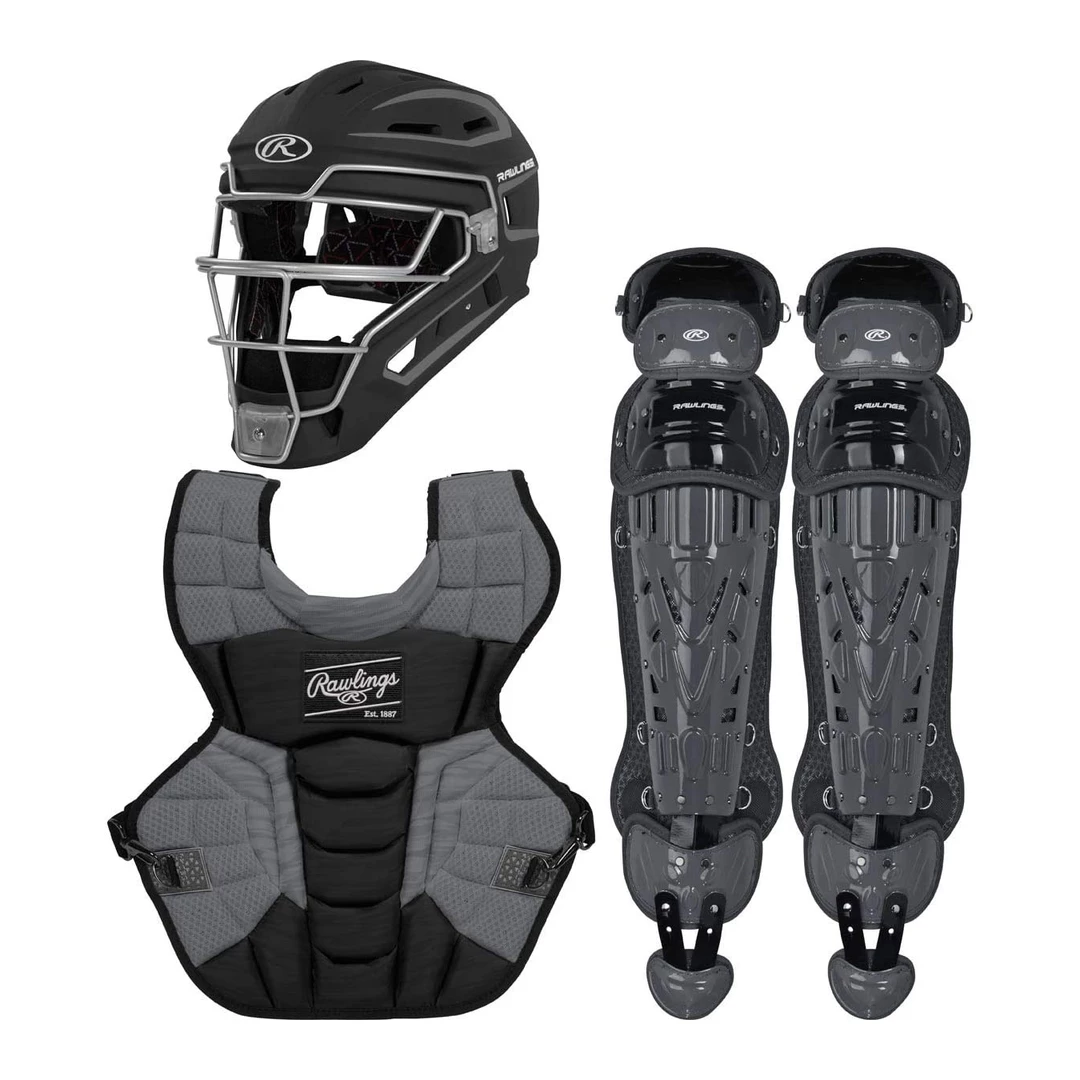 Catcher's Gear Rawlings Velo 2.0 Catcher's Complete Set - NOCSAE Certified - Intermediate (Ages 12-15) 1 Catcher's Gear Rawlings Velo 2.0 Catcher's Complete Set - NOCSAE Certified - Intermediate (Ages 12-15)