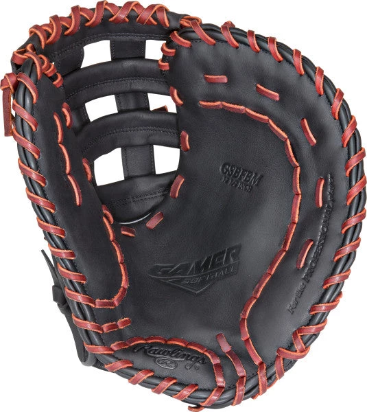 All Gloves Rawlings Gamer Softball GSBFBM 12.50" First Base Mitt 2 All Gloves Rawlings Gamer Softball GSBFBM 12.50" First Base Mitt