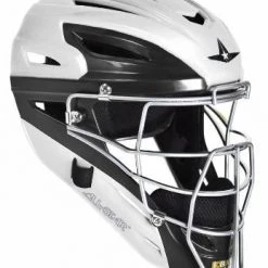 All-Star MVP2510 White Two Tone Catcher's Helmet - Youth