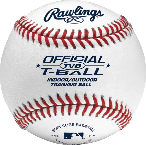 Rawlings TVB - T-Ball Sponge Center Baseballs (Dozen) Baseballs/Softballs 1 Rawlings TVB - T-Ball Sponge Center Baseballs (Dozen) Baseballs/Softballs