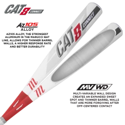 Marucci CAT 8 Connect -3 (BBCOR) Adult Bat 8 Marucci CAT 8 Connect -3 (BBCOR) Adult Bat